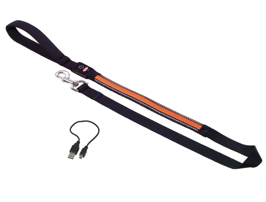 NOBBY Leine "FLASH MESH", orange, L: 120 cm, B: 25 mm