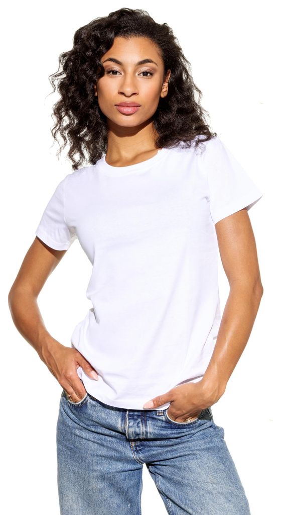 Cotton Prime® 2 Stück Damen T-Shirt O-Neck - Tee S weiss Produktbild 