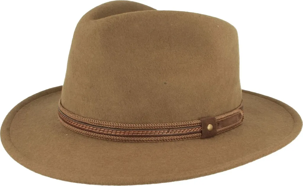 Hut-Breiter Cappello Outdoor Tesa Stretta: Feltro Lana e Stile Classico