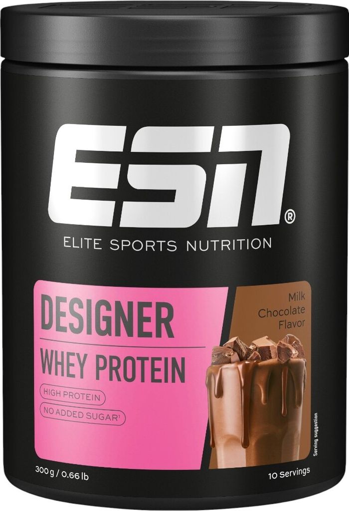 ESN Designer Whey Protein Milk Chocolate Flavor, Getränkepulver, (1 x 300g Dose)