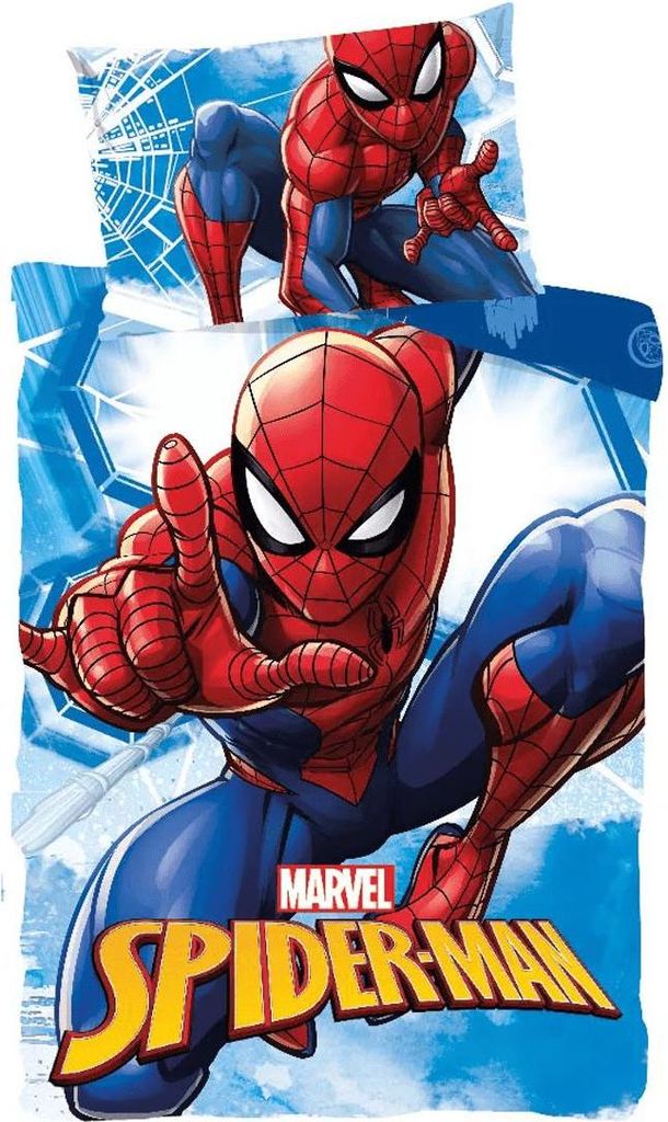 Spiderman Kleinkind Bettbezug city - 100 x 135 cm - Immagine del prodotto 