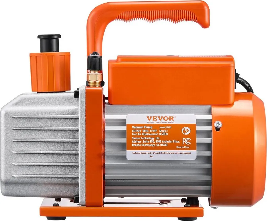Pompe à vide rotative 3,5 CFM haute précision avec kit manomètre - 10
