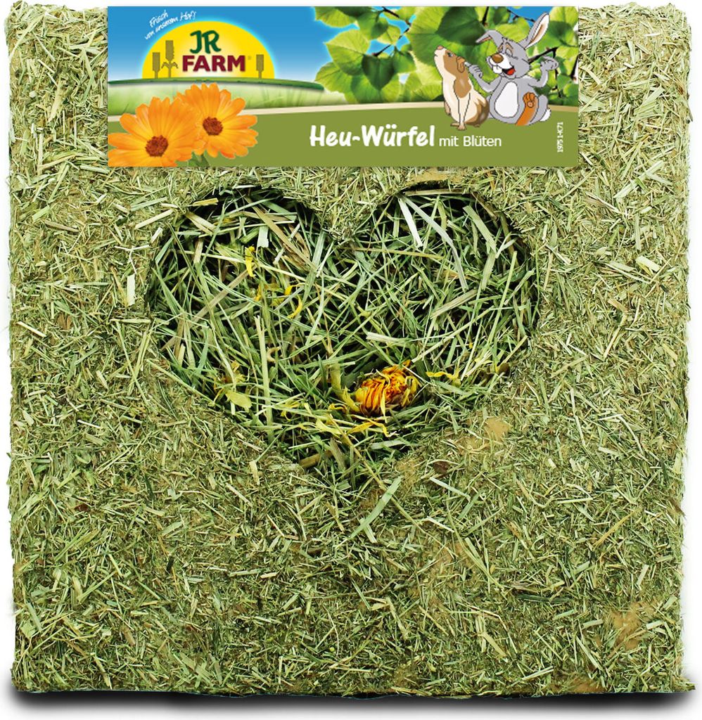 JR Farm 450g gros cubes de foin avec fleurs Image du produit 