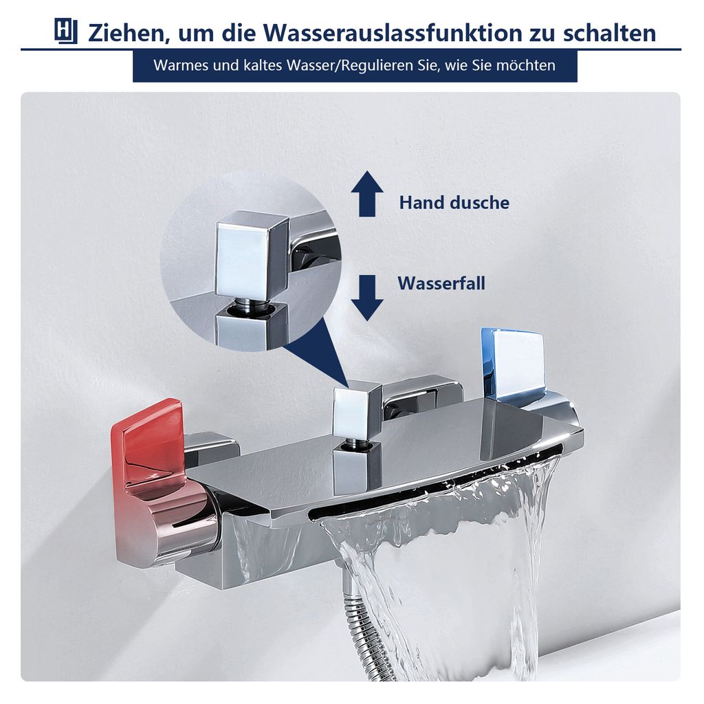 Duschsystem Homelody，Badezimmer Duschgarnitur 2 Produktbild 2