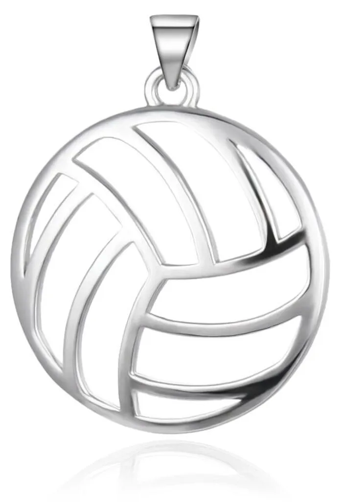 Pendentif argent volley-ball AGH735 : bijou sport de haute qualité