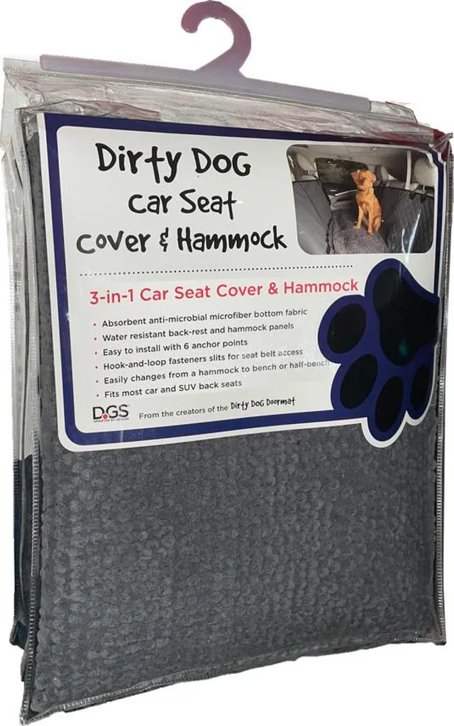 Dog Gone Smart Seat Protector 137x55 cm Grigio - Viaggia con il Cane