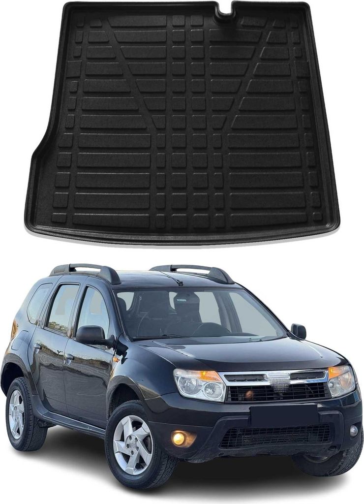Kofferraumwanne Laderaumwanne für Dacia Duster 4X2 2010-2018 Gummi TPE Schwarz