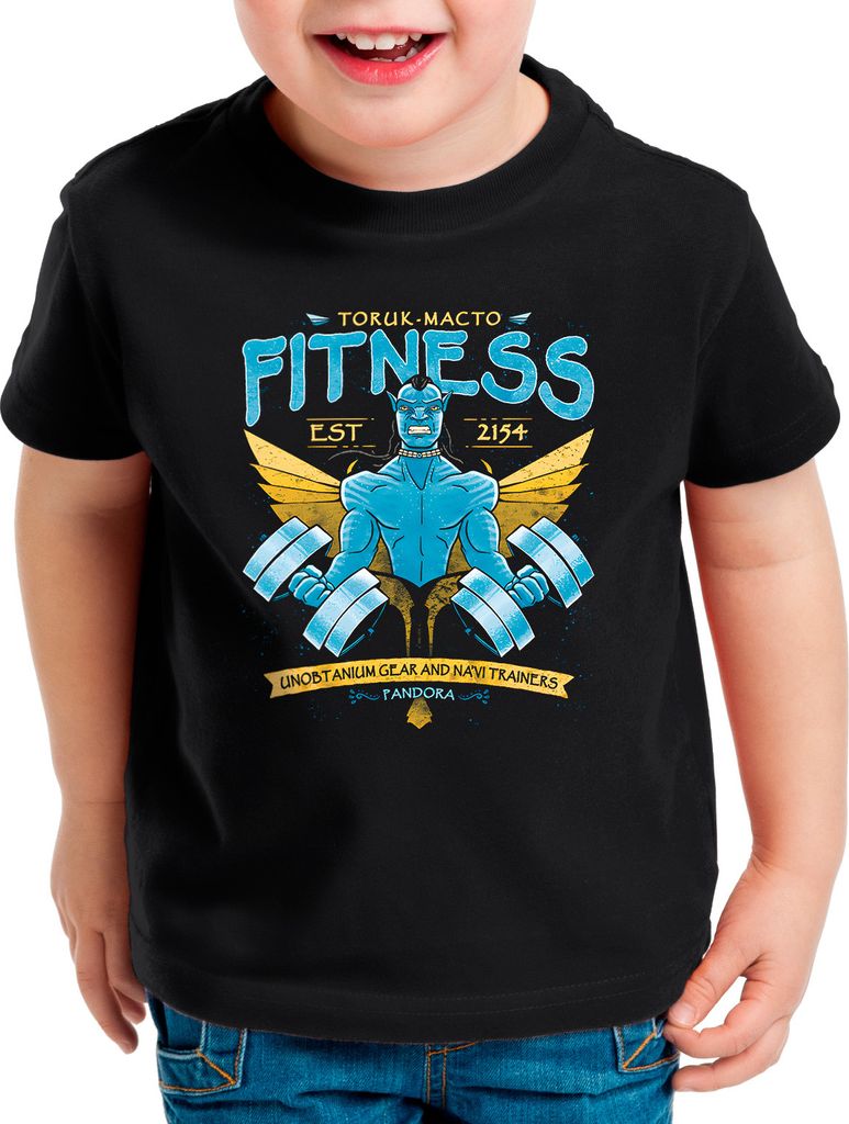 BaumwolleCloud Navi Fitness Kinder T-Shirt navi pandora science fiction