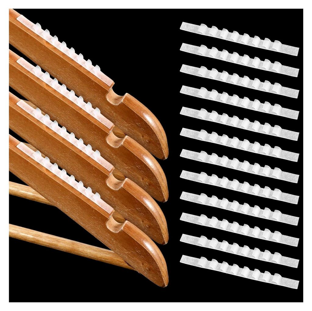 100 Stück Selbstklebende Kleiderbügel rutschfest Streifen Silikon Antirutsch für Kleiderbügel Pads rutschfest Streifen Transparent Streifen rut...