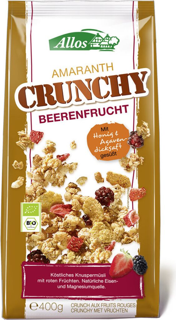 Allos Amaranth Crunchy Beerenfrucht 400g Produktbild 