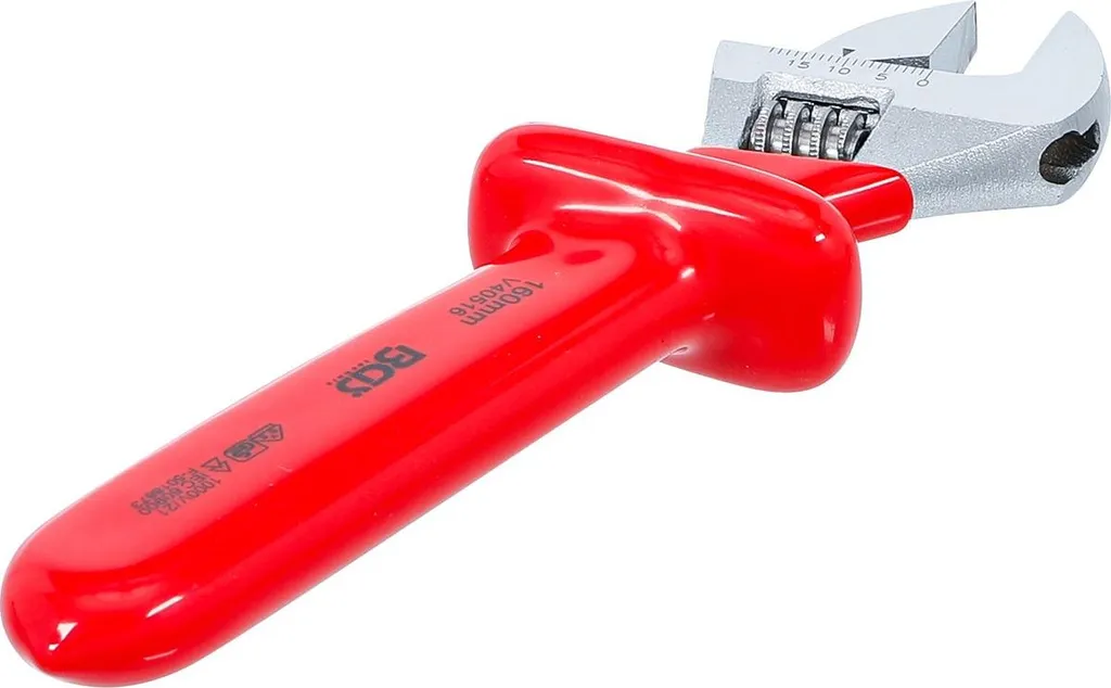 Clé à molette isolée VDE 1000V BGS 71096 pour travaux électriques - 5