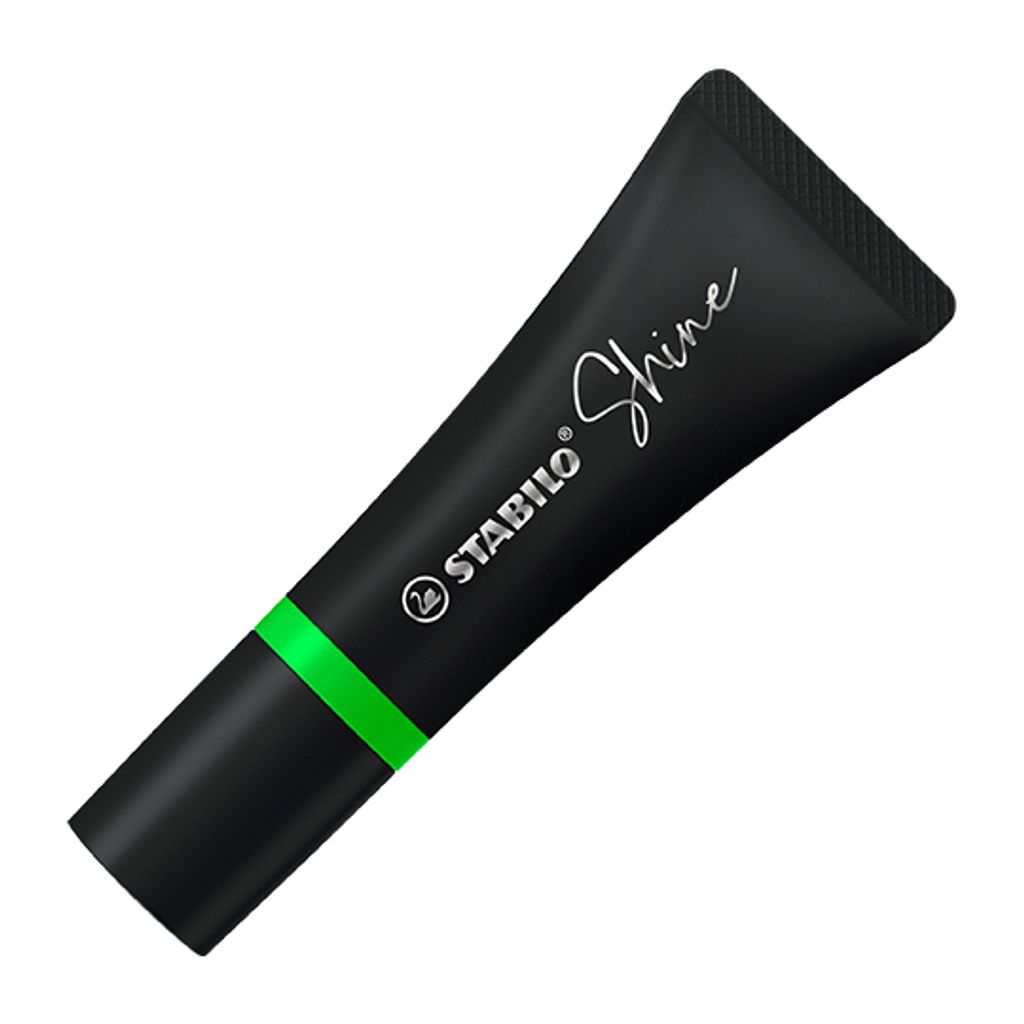 Textmarker im Tubendesign - STABILO Shine - Einzelstift - grün