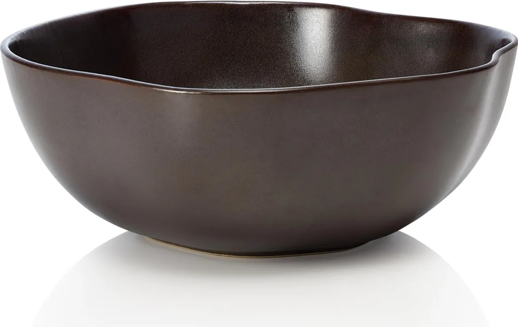 Insalatiera Design Marrone Metallizzato 28cm ROCKZZERO | Stile Organico