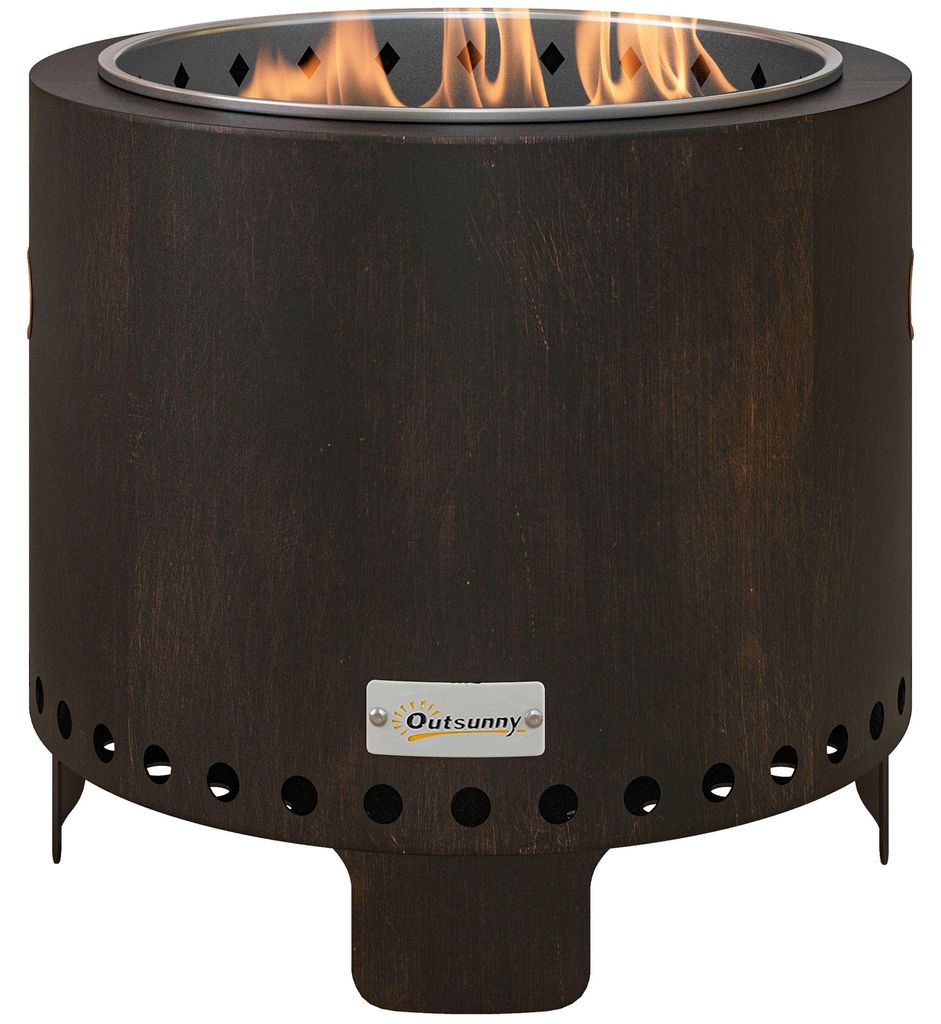 Outsunny Feuerschale rauchfrei Tischfeuer Ø45cm Feuerstelle Produktbild 