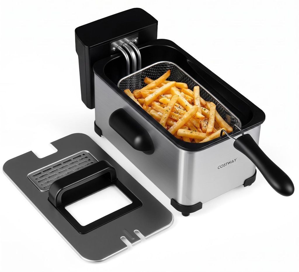 COSTWAY Friteuse, 3 liter, 2000W, elektrisch, Productafbeelding 