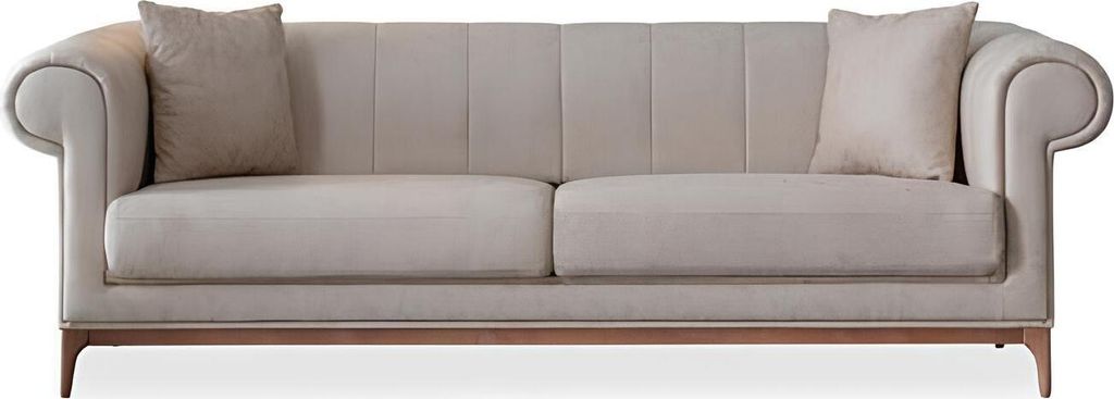 Dreisitzer Bequeme Sofa Italienisches Design Couchen Möbel Sofas Couch