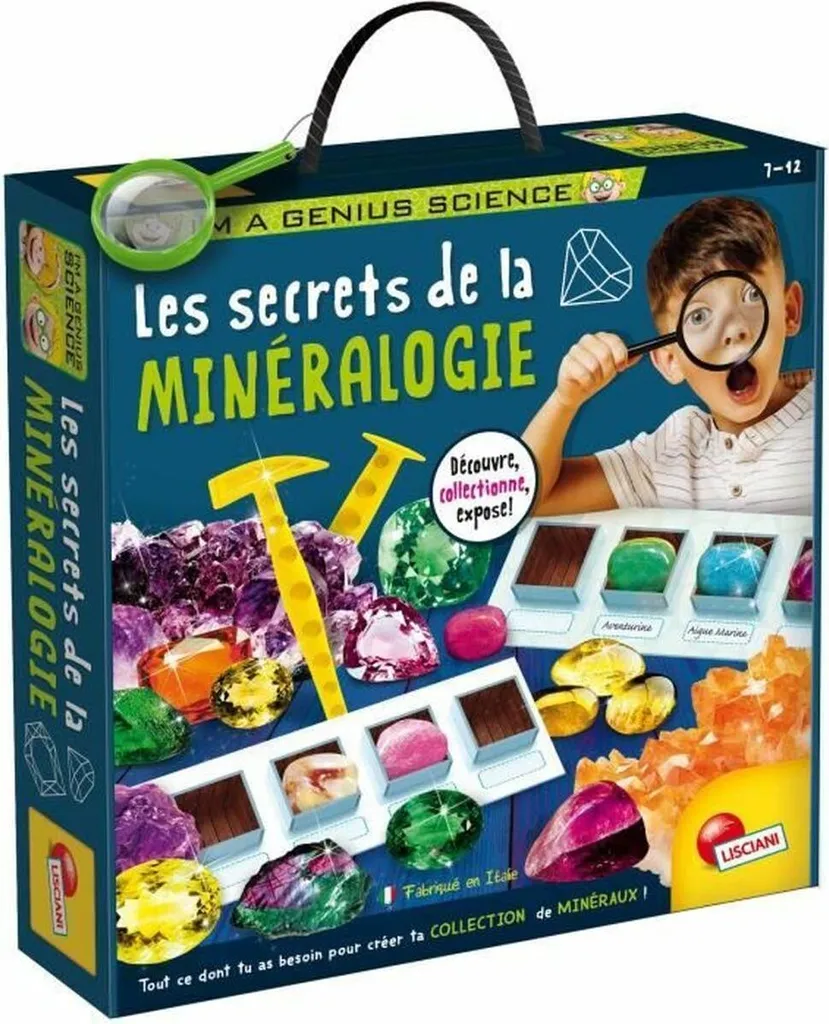 Kit minéralogie Lisciani pour explorer la terre et sortir des écrans