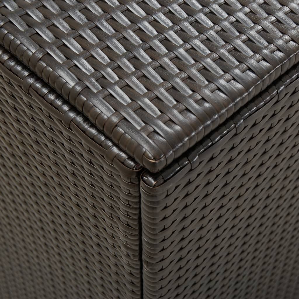vidaXL Skrzynia ogrodowa z polirattanu 180x90x75 cm brązowa Zdjęcie produktu 