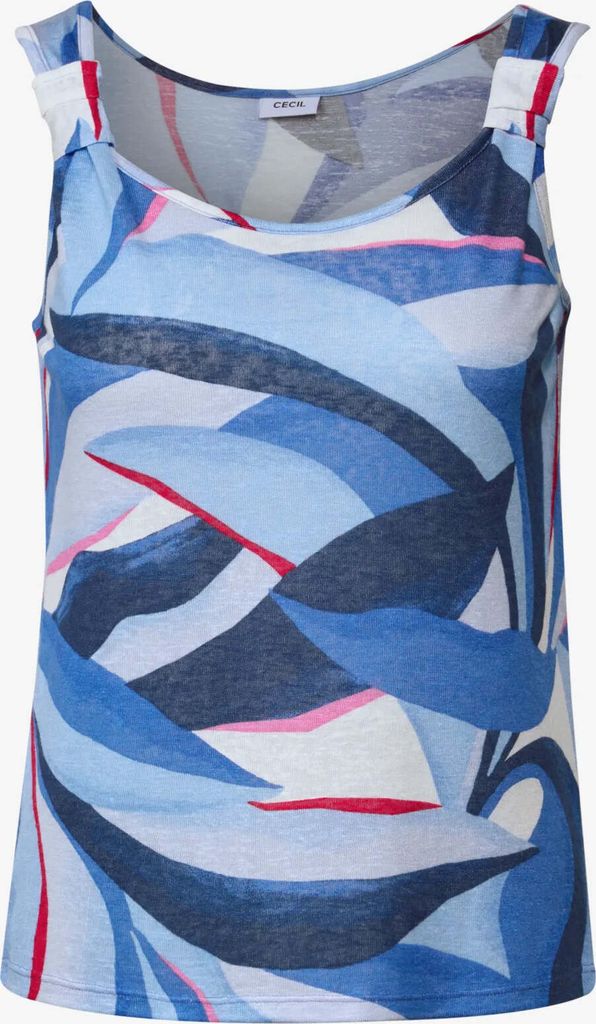 CECIL Trägertop 'Top in Strick-Optik', B323541, urban navy blue, Gr. XL