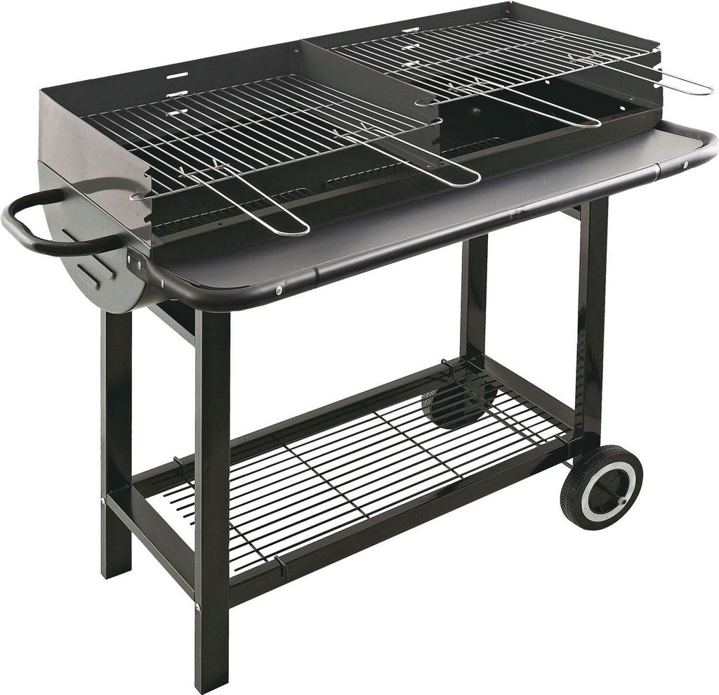 Holzkohlegrill 2 separate Grillroste 41x27 cm El Gaucho Colorado