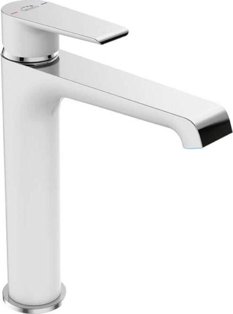 Design Waschtisch-Aufsatzarmatur stehend Weiß Produktbild 