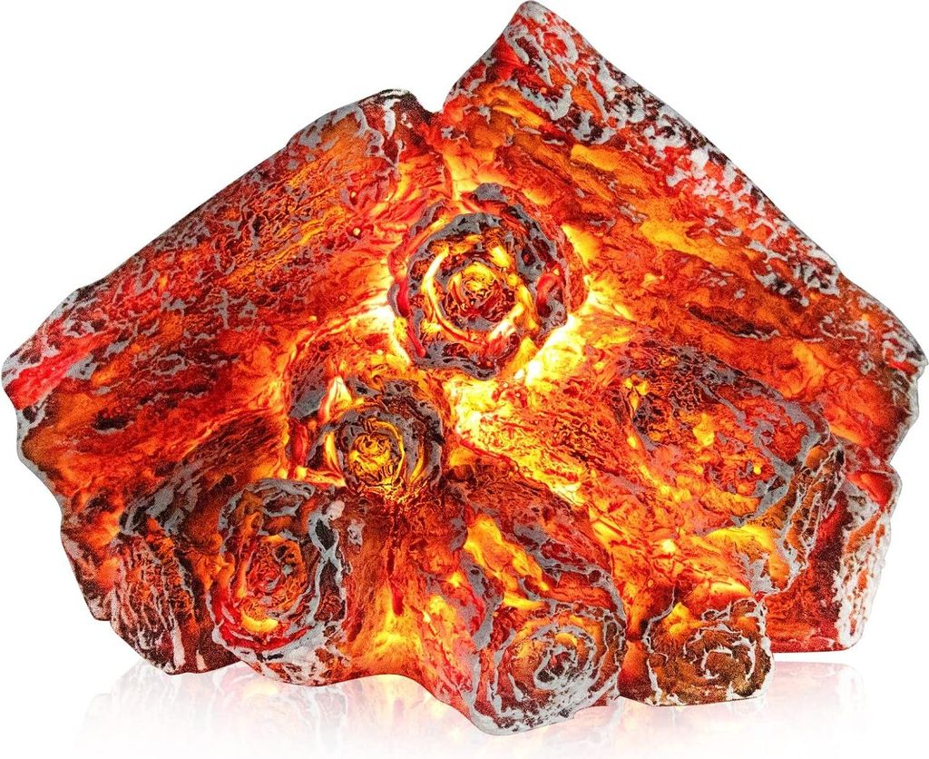 Flammen Lampe LED - Batteriebetriebene Deko-Leuchte für Halloween, Camping & Garten