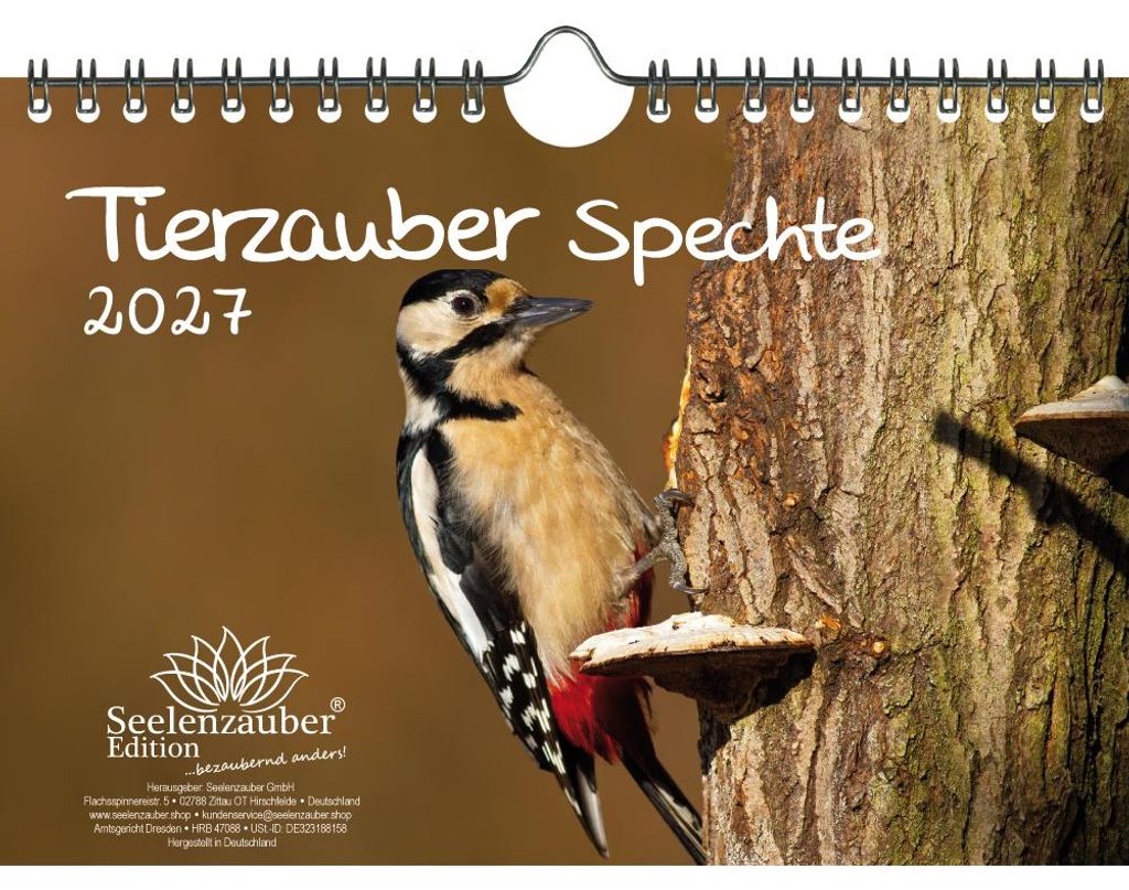Vogelzauber Spechte DIN A5 Kalender für 2027 Vogel - Seelenzauber