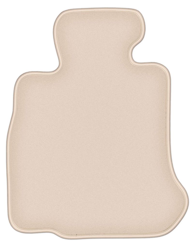 DURBAN Beige Velours-Fahrerfußmatte für BMW 6 F13 Coupé (2011-2018)