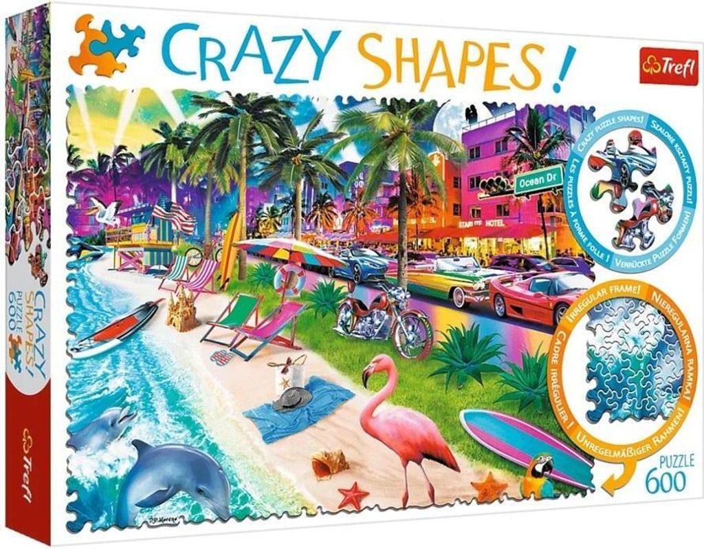Vase Puzzle Crazy Shapes: Tropical Island – 600 Piece Jigsaw