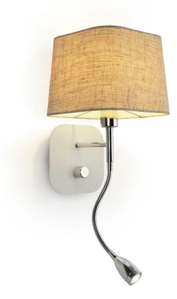 Luminaire PERTH spot LED orientable 30 degrés beige et blanc 7+3W LED