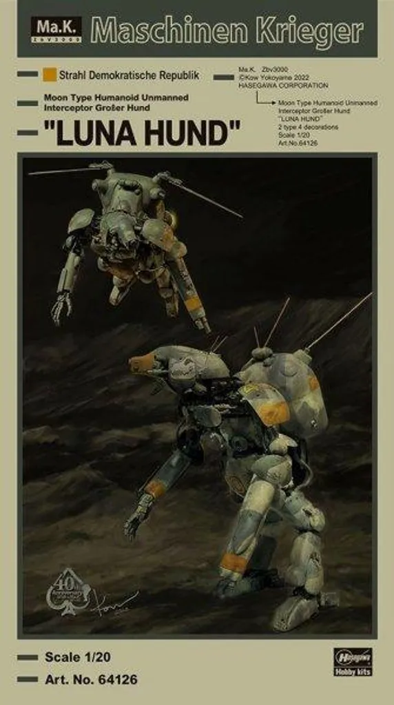 Maquette à Monter Luna Hund 1:20 Guerriers Machines pour Diorama SF
