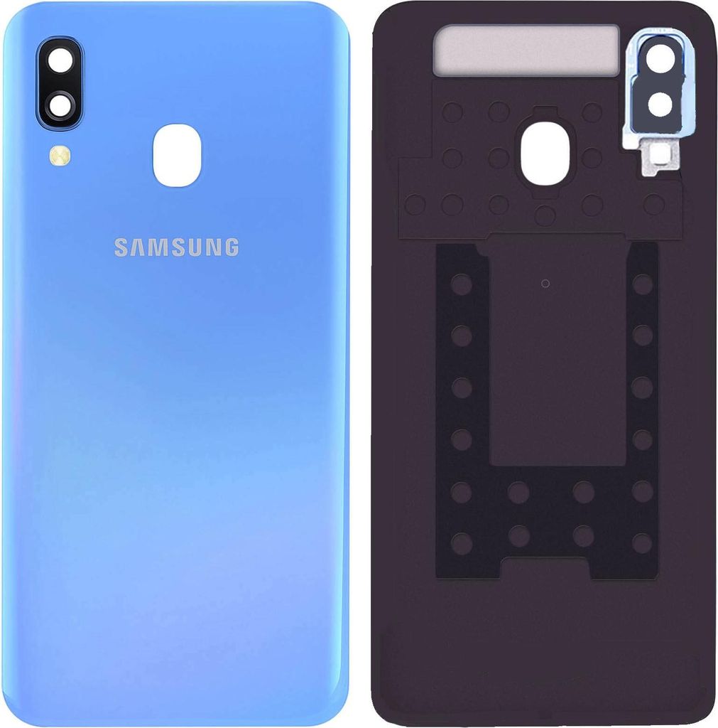 Original Samsung Galaxy A40 SM-A405F Akkudeckel Backcover Hinten Blau Akzeptabel