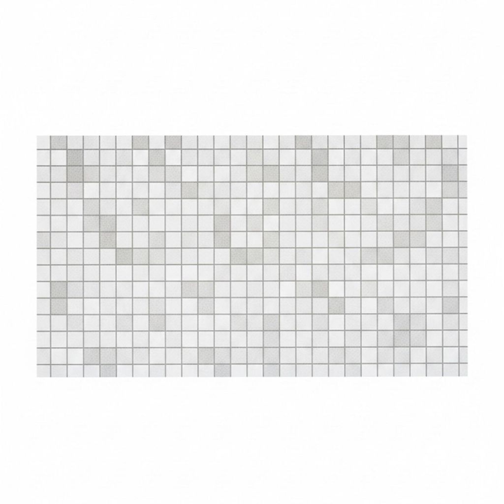 Spritzschutz Folie Küche Mosaikmuster Weiß/Silber 70 x 45 Produktbild 