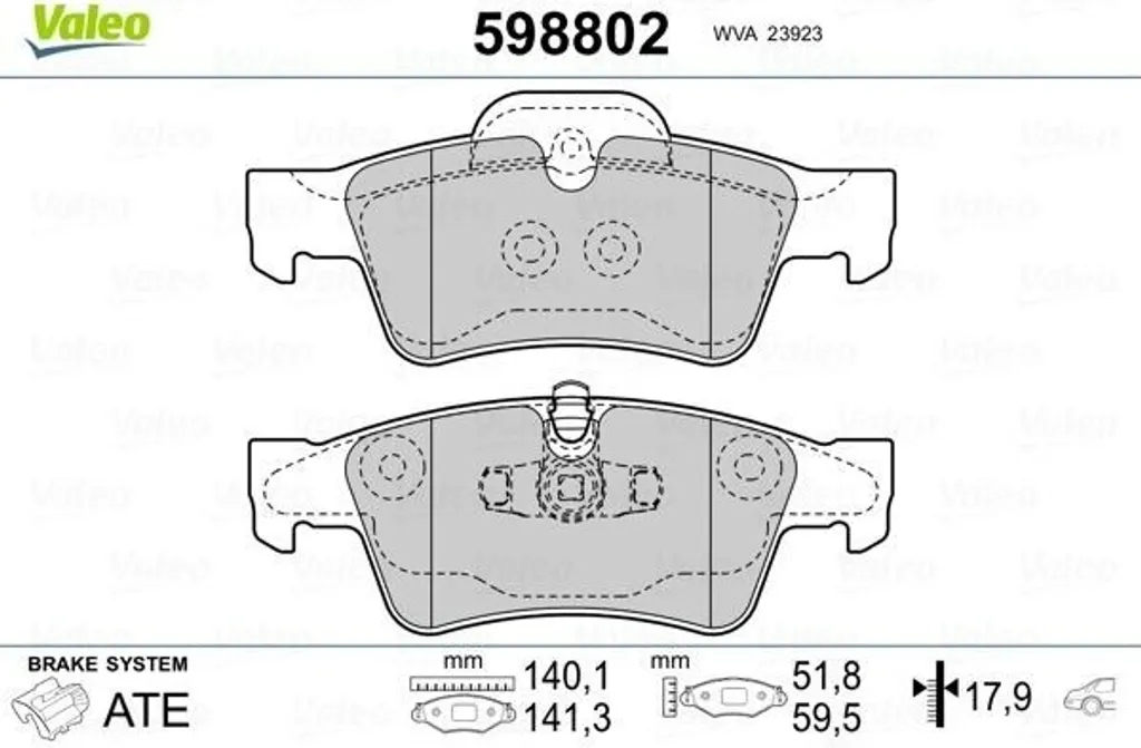 Freinage silencieux avec les plaquettes Valeo 598802 pour Mercedes CLS C219