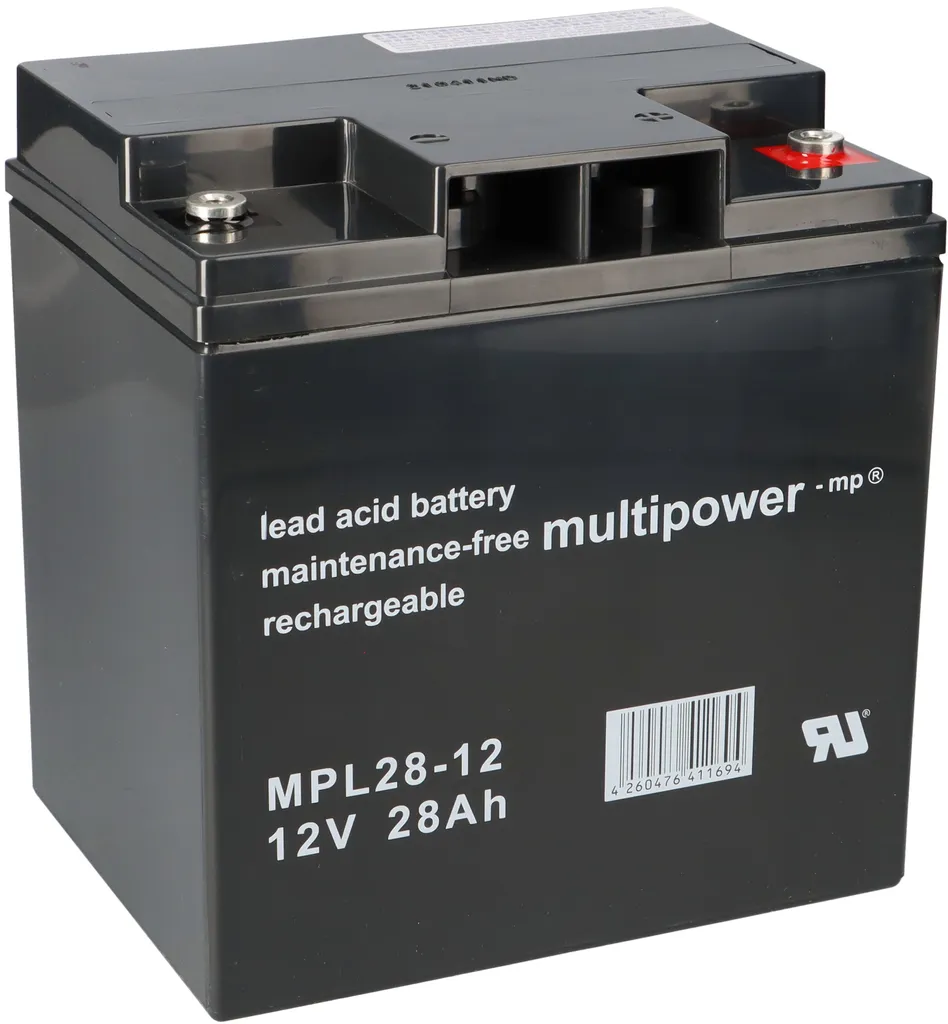 Batterie 12V 28Ah pour fauteuil roulant et scooter électrique MPL28-12