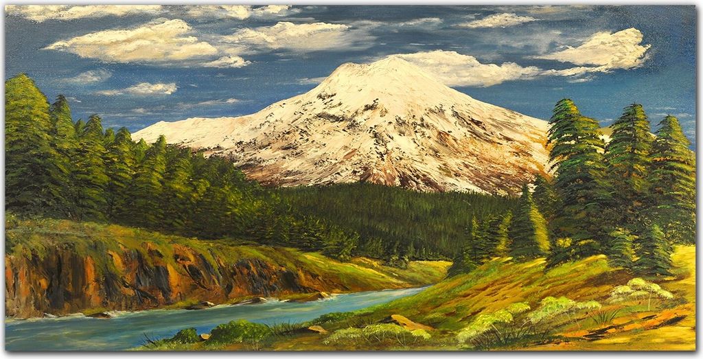 Coloray Bild aus Acryl 120 cm x 60 cm - Gehärtetes Acryl Acrylblock mit Bild Küche Wohnzimmer Wanddekoration Dekoration - Malerei Voraus Wolken