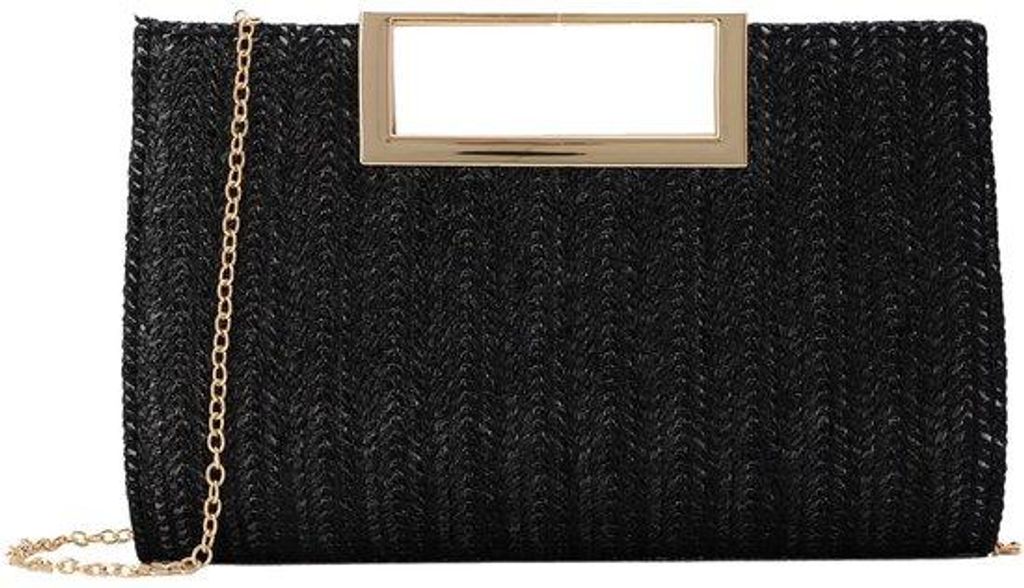 Strassenschmucktasche für Frauen Sommerabend Handtasche Gewebte Tasche für Hochzeit und Feier