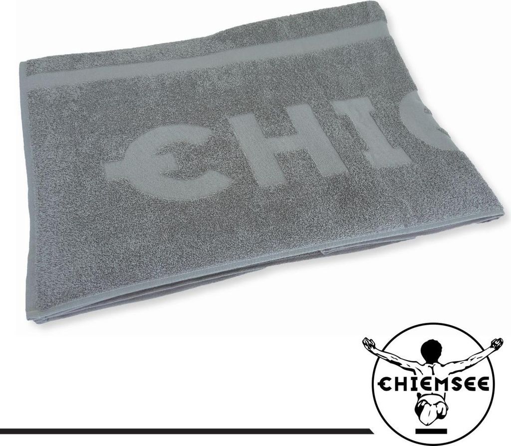 Chiemsee UNI-Standtuch, Farbe Silber, Größe 90x180 cm
