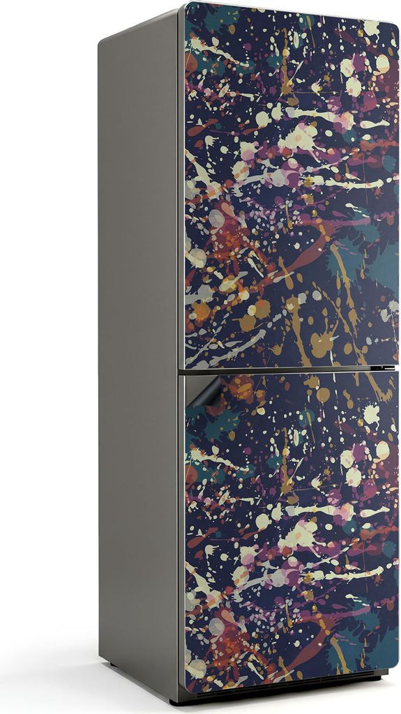 Abstraktes Punktmuster – Magnetische Kühlschrank Abdeckung – Dekorfolie magnetisch Küche – Kühlschrank Magnet Deko – selbstklebende Magn...