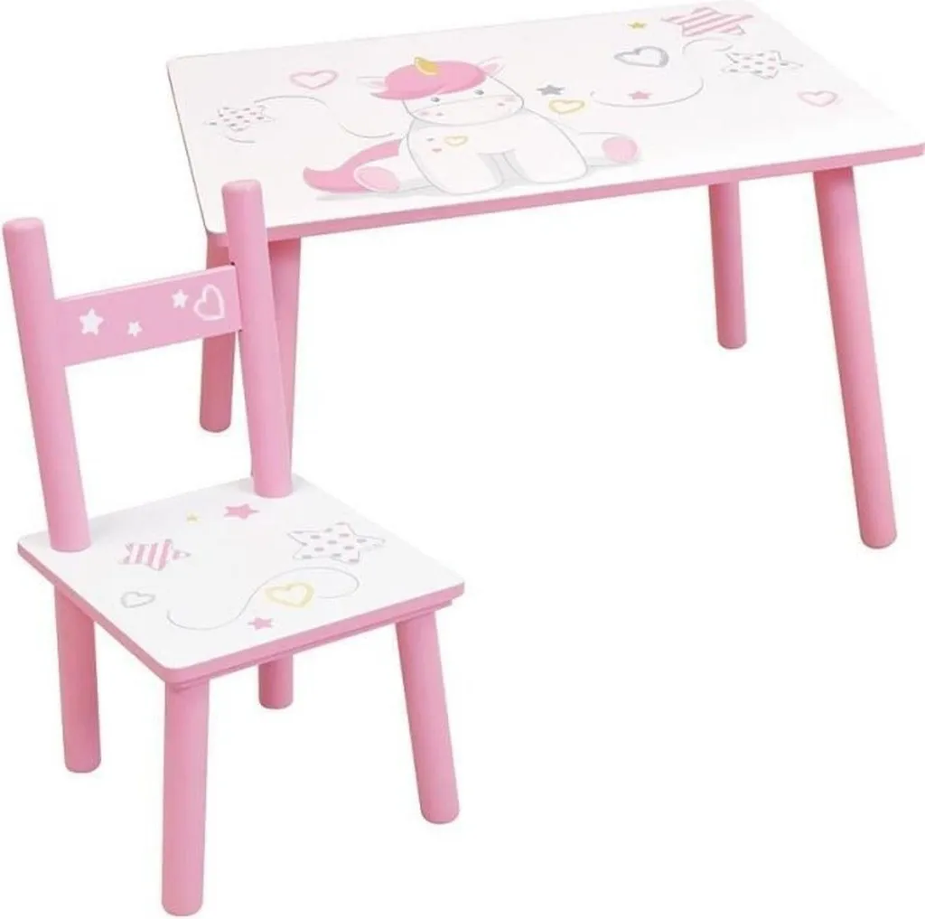 Set Tavolo Unicorno Fun House con Sedia - Arredo Cameretta Bambina