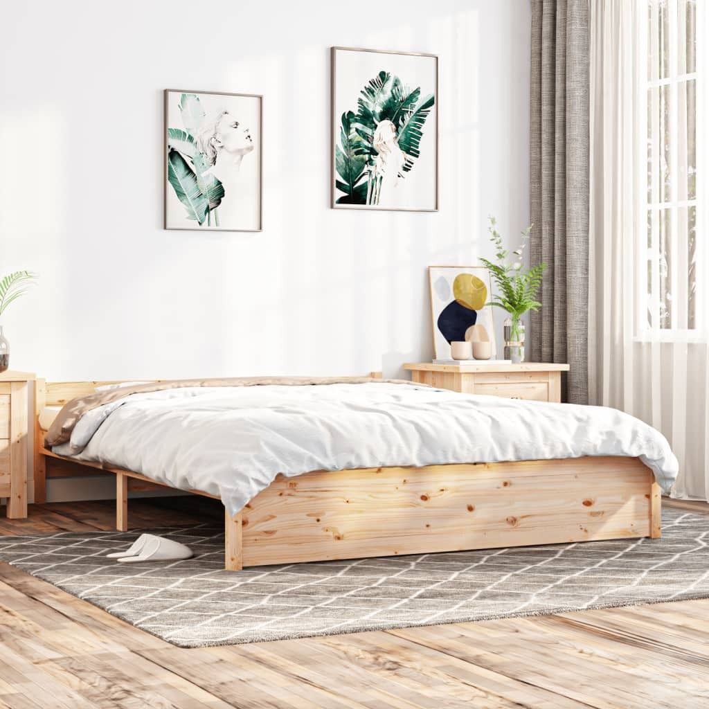 Maison Exclusive - Massivholzbett 140x190 cm
