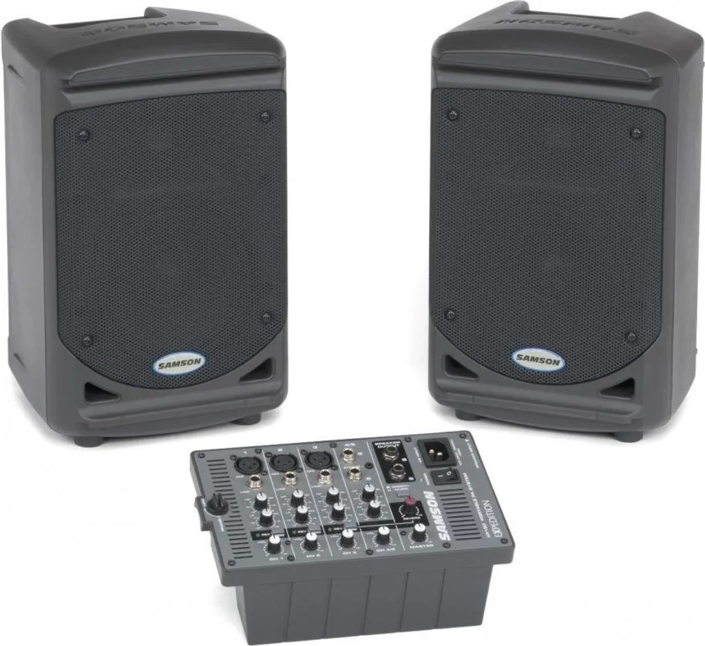 Enceinte Sono Portable Samson XP150 150W - Système 2 Voies Compact Noir