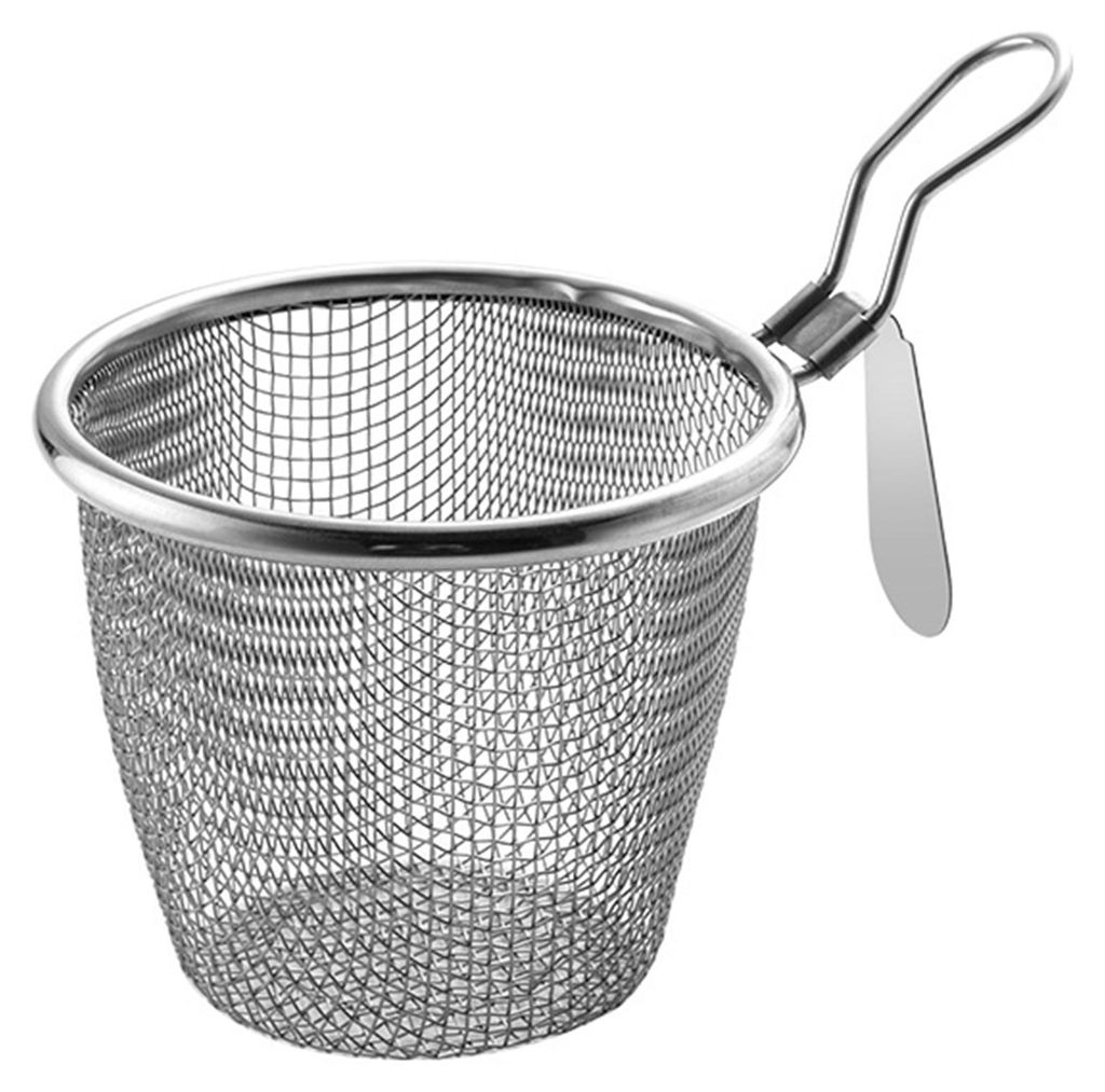 Feinmaschiges Sieb mit hohem Fassungsvermögen, handlich, wandmontierbar, rostfrei, Edelstahl, großes Sieb für Teigtaschen und Nudeln, Haushaltsa...