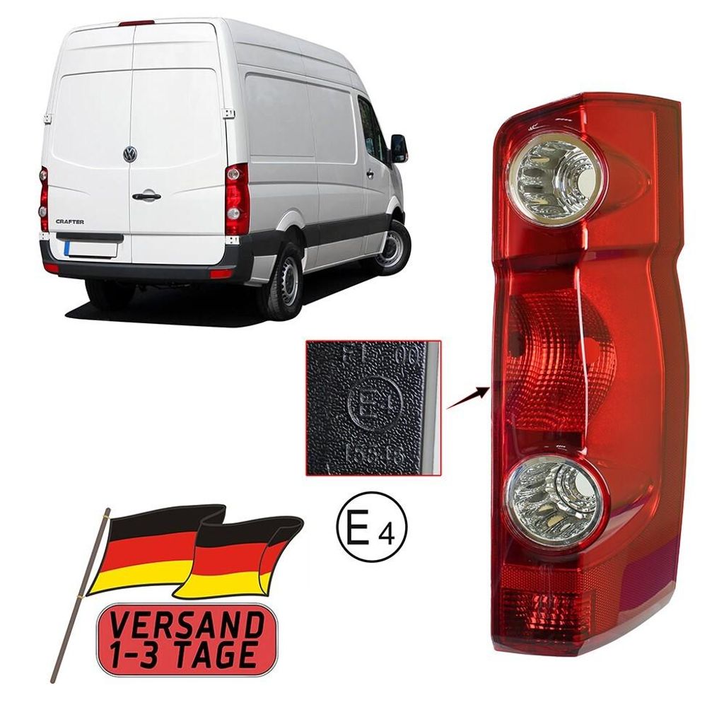 Für VW Crafter Bus 30-35 Rücklichte Heckleucht Rücklicht ab Produktbild 