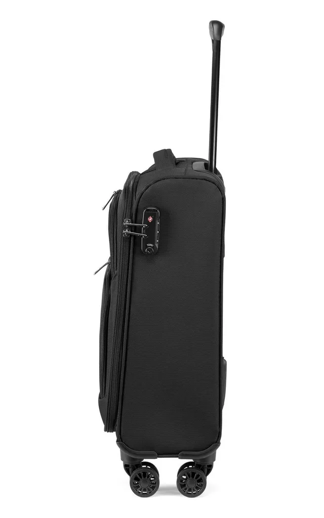 Valise EPIC Dynamo Noir 55cm avec 4 roues silencieuses et format cabine