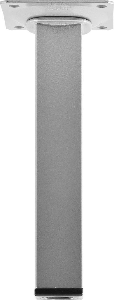 Möbelfüße Tischbeine (quadratische) Möbelbeine 25x150 mm Tischfuß Stahl silber