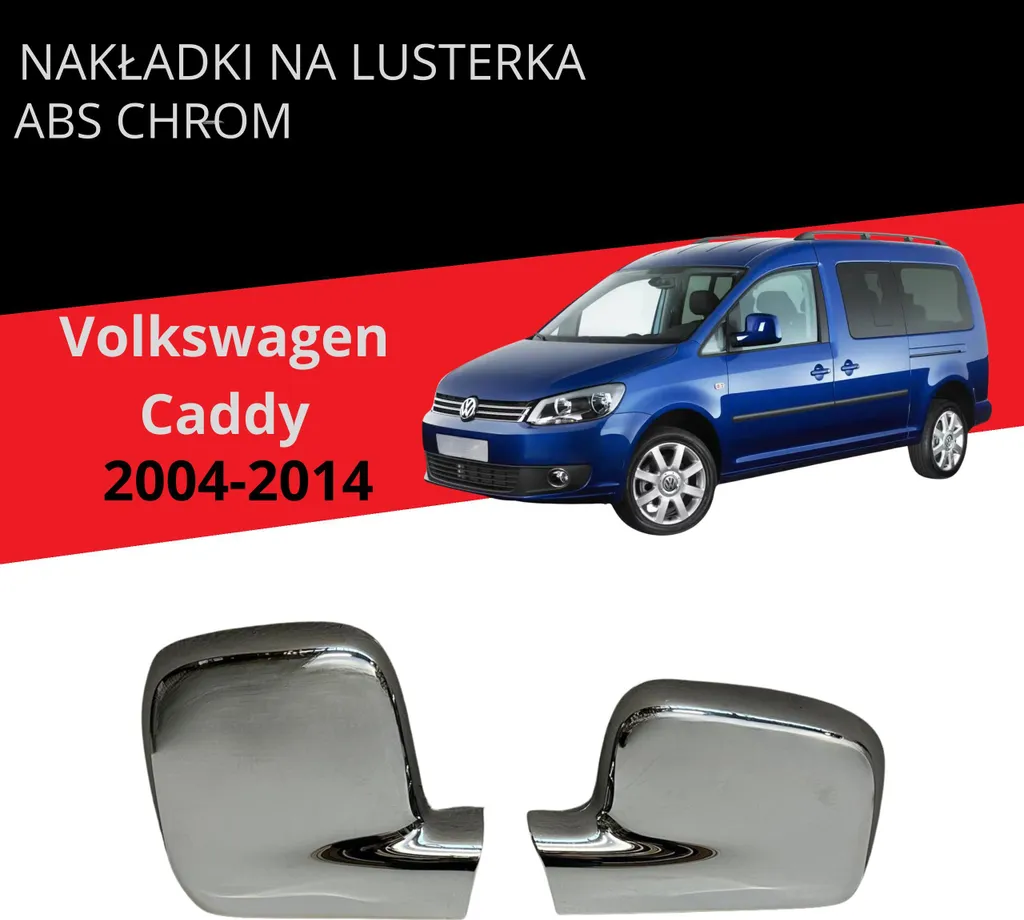 Accessoires de rétroviseurs chromés pour utilitaire VW Caddy 04-14 - 3