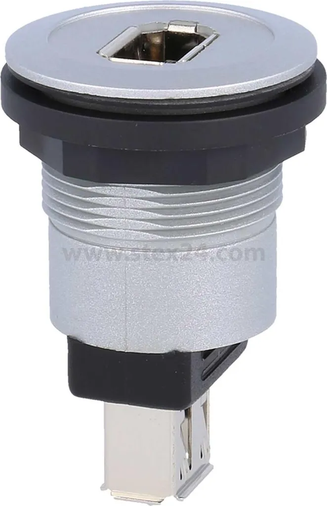 Prise FireWire Double Ronde Argent Georg Schlegel RONTRON-R-JUWEL