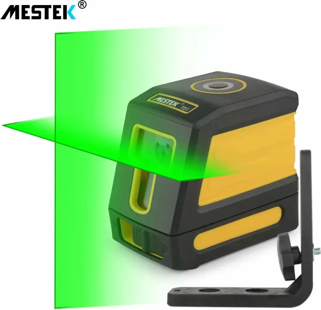 Niveau laser pour pose de carrelage et cloisons avec support vert - 2