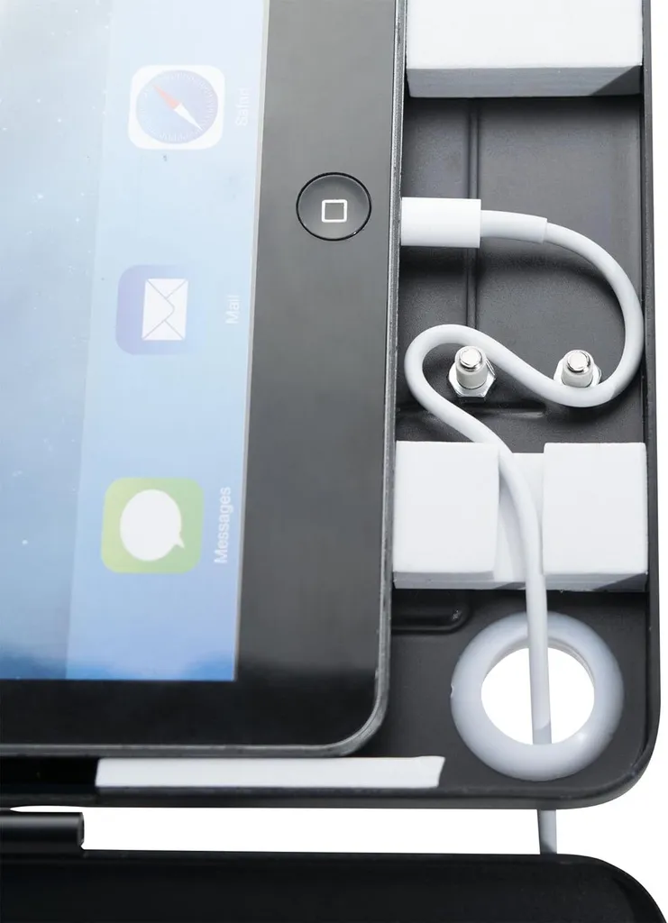 Boîtier de sécurité rigide avec serrure pour tablette de taille 9.7
